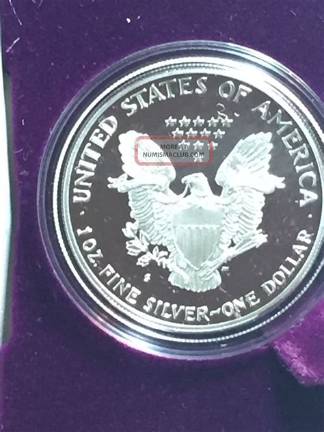 1988 S American Silver Eagle Proof 1 Oz Coin With U S