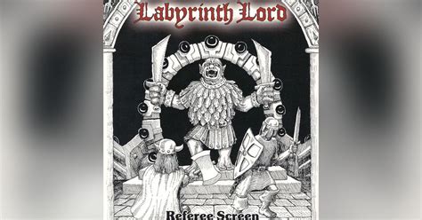 Labyrinth Lord Referee Screen Rpg Item Rpggeek