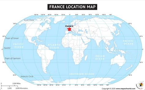 Locate France On World Map Map Of World