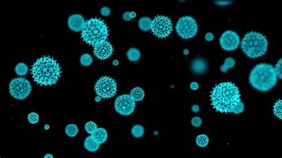 Virus Multiplication 3d Background Microscope Germ Under
