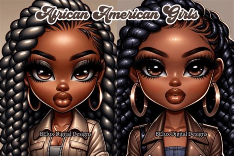 african american girls graphic by belux business brand · creative fabrica