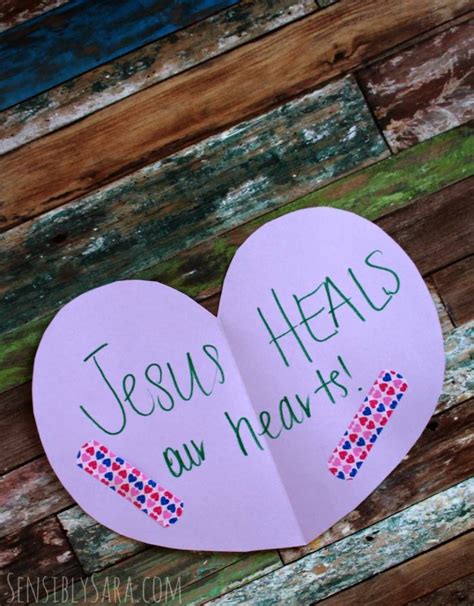 Jesus Heals Our Hearts Craft Frosted Fingers