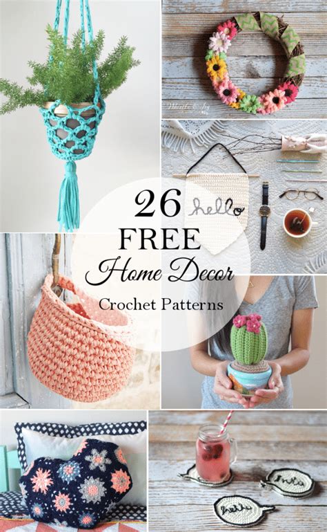 26 Free Crochet Decor Patterns Whistle And Ivy