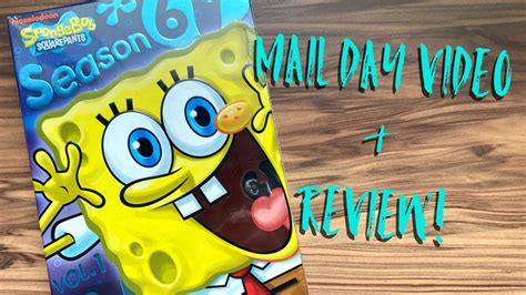 Spongebob Season 6 Volume 1 Dvd Boxset 2009 Mail Day And Review Youtube