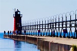 Faro del lago Michigan foto de archivo. Imagen de tenga - 51146248
