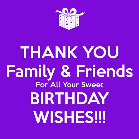 Thank You Facebook Birthday Saying Lines Bday Wishes Cakes Thanks