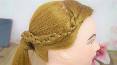 Side braids are such easy, pretty hairstyles and if you want to step it up a notch, the four strand braid is perfect. FOUR STRAND SIDE BRAID - YouTube