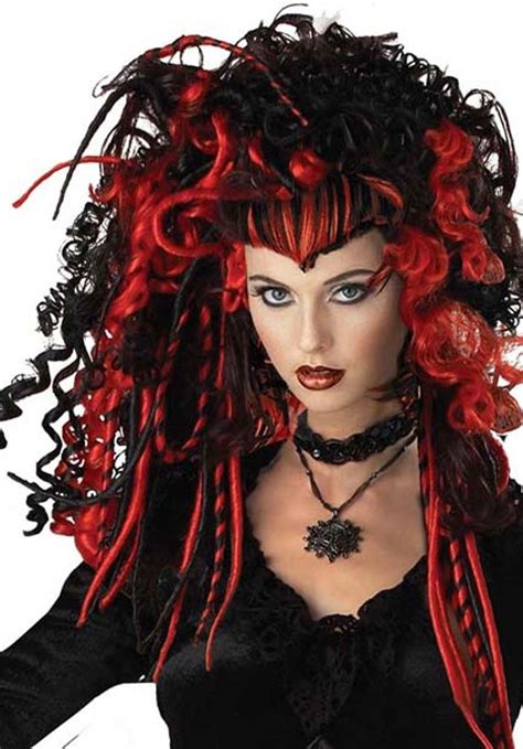 Black Widow Wig This Black And Red Halloween Wig Is The Perfect