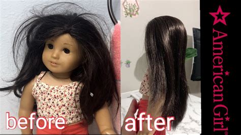 American Girl Doll Hair Hack Fixing The Hair Youtube