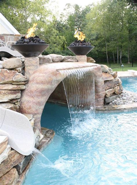 Into The Cave Pool Waterfall Backyard Pool Backyard