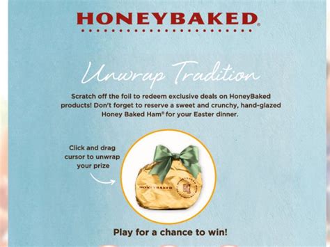 Maybe you would like to learn more about one of these? The HoneyBaked Ham Unwrap Tradition Sweepstakes | Ham gift ...