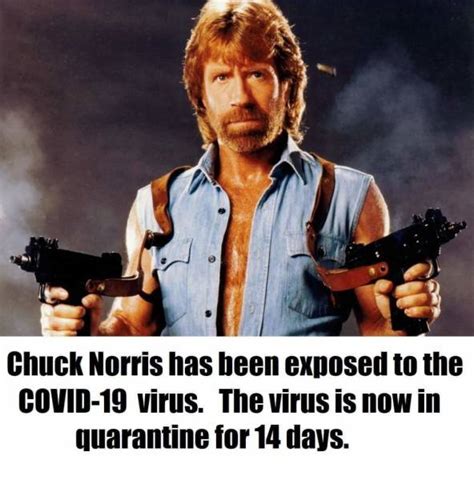 If The Virus Tests Positive For Norris The Pandemic Is Over Chuck