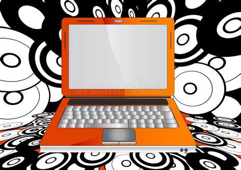 Orange Laptop Stock Image Image Of Keyboard Orange 21131729
