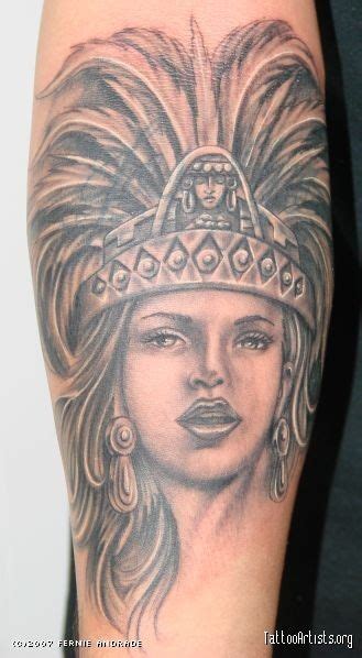 Aztec Princess Tattoos Princess Tattoo Aztec Art Aztec Tattoo