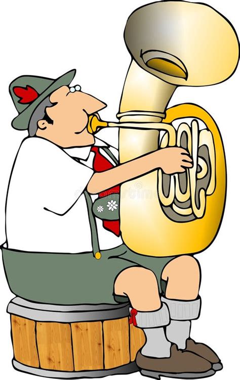 German Tuba Player Stock Illustration Illustration Of Germany 1310508