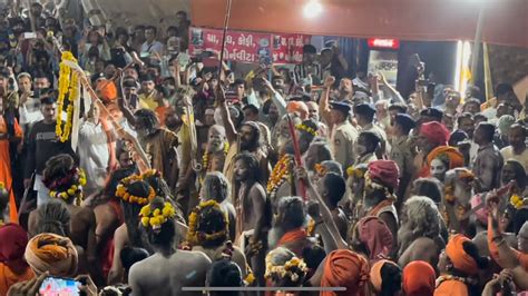 Naga Sadhu Rally In Kumbh Mela Junagadh Gujarat 2023 Har Har