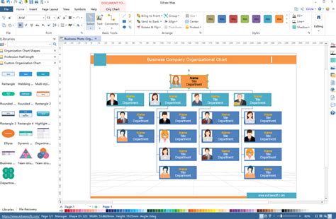 Org Chart Visio Template