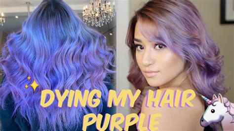 Dying My Hair Purple How To Dye Your Own Hair Youtube