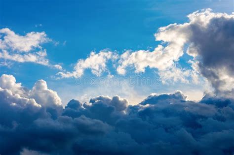 Photo Of A Blue Sky With Dark Clouds Stock Image Image Of Nature