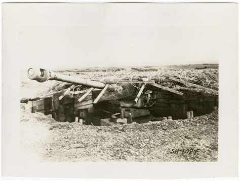 German Heavy Artillery In Field Placement In Germany 1945 The