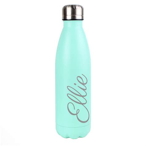 Personalised Coloured Insulated Drinks Bottle Flask By Blackdown Lifestyle