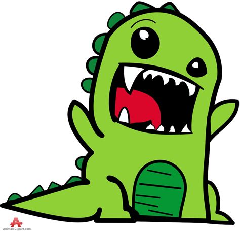 Cartoon Dinosaur Mouth Open Clip Art Library