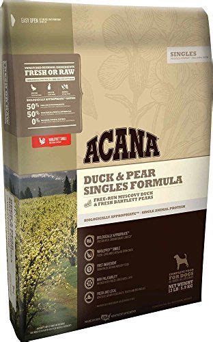 With the best acana dog foods, your faithful friend will grow healthy and also happy. ACANA Orijen Singles Duck and Pear Dog Food, 13 lb Review ...