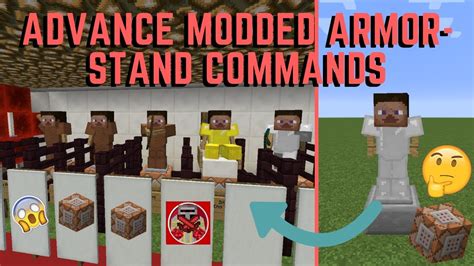 Command Block Tutorial 12 Advance Modded Armor Stand Commands In