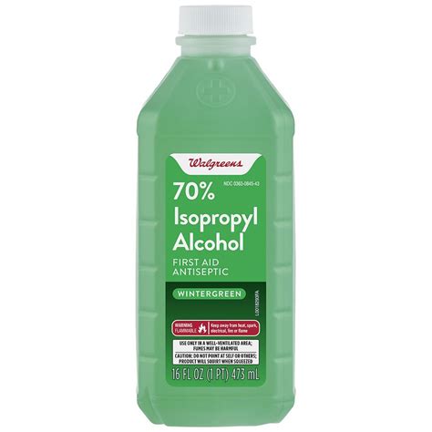 Walgreens 70 Isopropyl Alcohol With Wintergreen Walgreens