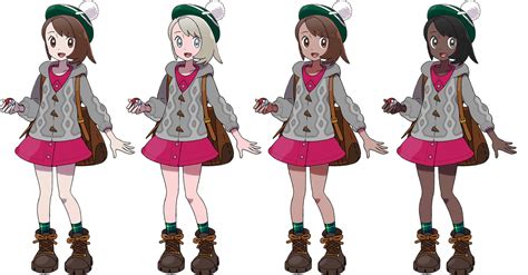 Pokemon Sword And Shield Female Trainer Alts By Sirpeaches On Deviantart