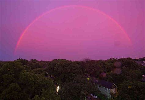 Photos After A Storm A Red Sky Double Rainbow Over Atlanta The Two