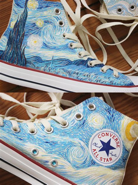 We did not find results for: Custom hand painted Vincent van Gogh Starry Night and Cypresses high top Converse shoes by ...