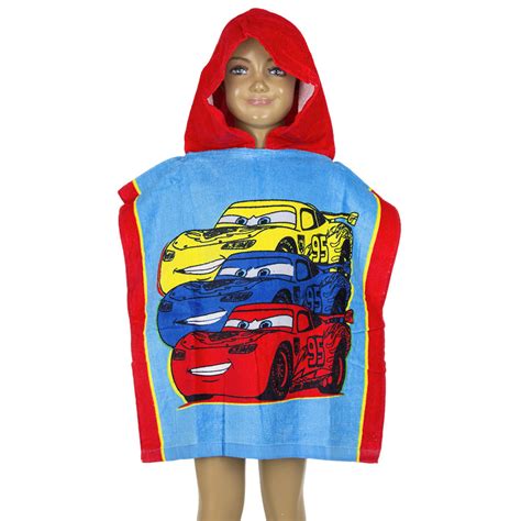 Towel Cars Poncho Hooded Towel Red Simply Bubs Merchandise