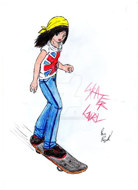 A Skater Girl By Pan Rayuki On Deviantart