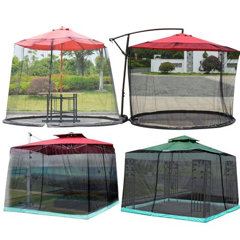 Outdoor Mosquito Net Patio Umbrella Cover Mosquito Netting Screen Uv