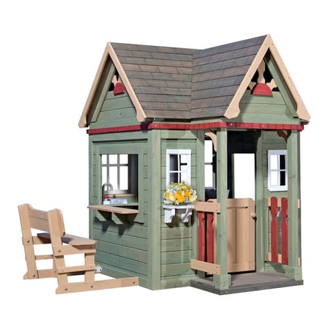 Backyard Discovery Victorian Inn Wood Playhouse Kit In The Playhouses