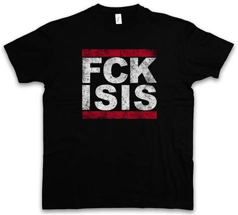 Printed Tee Shirts Short Sleeve Fuck Isis T Shirt Fck Runer Pro Islam Anti Terror Style Stop Is