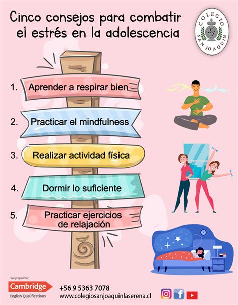 Consejos Para Combatir El Estrés En La Adolescencia Colegio San Joaquín