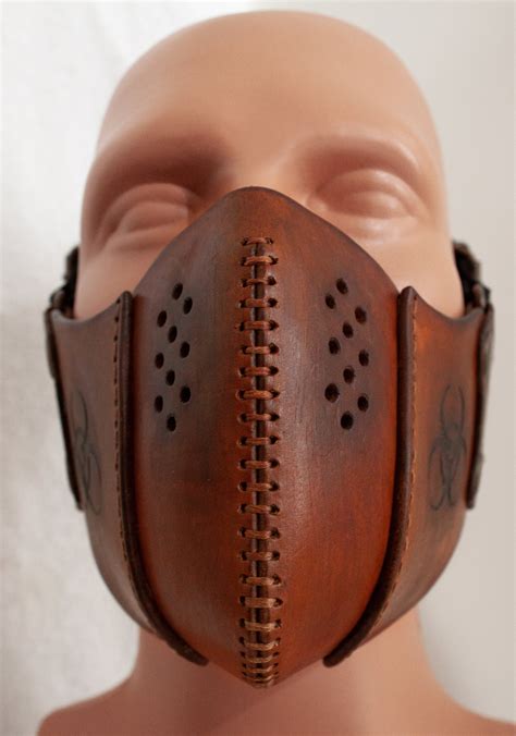 Leather Biker Mask 4 Mm Leather Face Mask Motorcycle Etsy