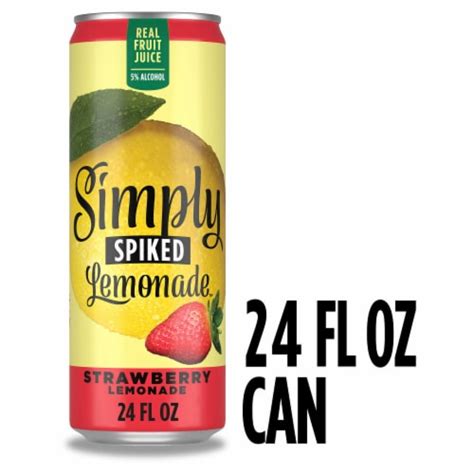 Simply Spiked Strawberry Hard Lemonade Single Can 240 Fl Oz Qfc