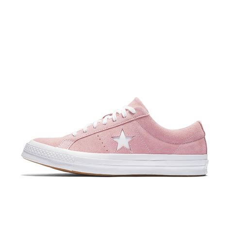 Converse One Star Classic Suede Low Top Shoe In Pink Lyst