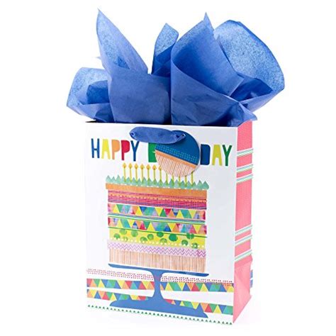 Hallmark Large T Bag With Tissue Paper For Birthdays Parties And