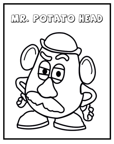 Mr Potato Head Coloring Sheets For Great Educational Toys Coloring Pages