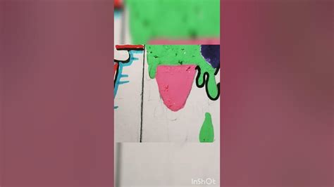 Drawing Patrick One Side Glitch N Other Side Drip With Posca Marker