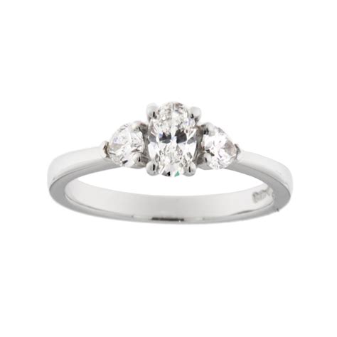 Platinum Three Stone Diamond Ring Nicholas Wylde