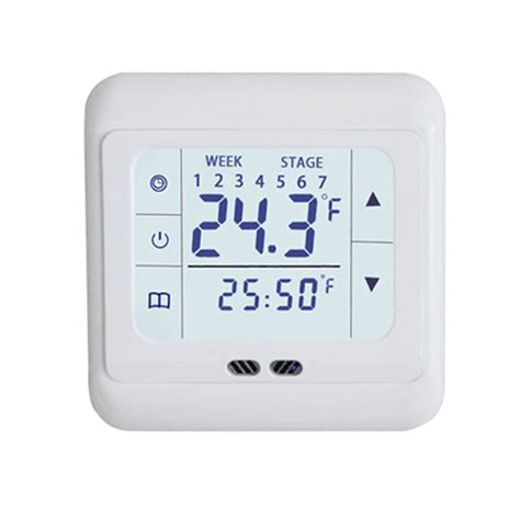 Pc Touch Screen Digital Thermostat Floor Heating Room Thermostat Programmable Family