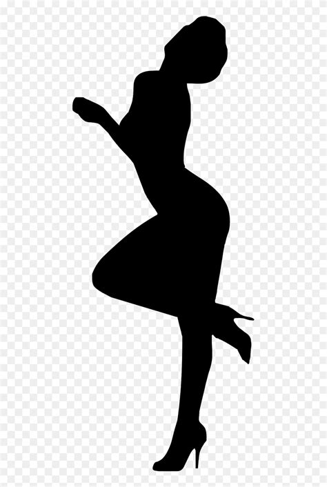 Silhouette Woman Clipart Black And White Iwanna Fly