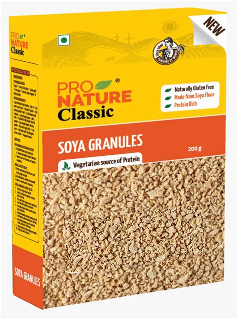 Soya Chunks Granules Made From Soya Flour Natural Indian Gluten