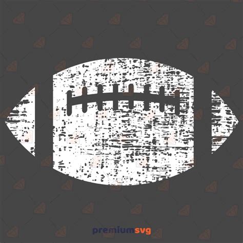 Distressed Grunge Football Svg Football Instant Download Premiumsvg