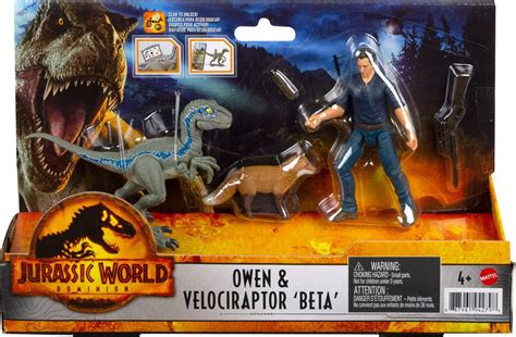 Buy Jurassic World Dominion Owen And Velociraptor Beta Human And Dino Pack With 2 Action Figures